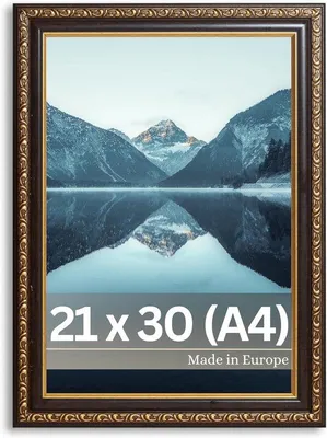 Produktbild von Antike Fotoliege schwarzes Gold 21x30cm