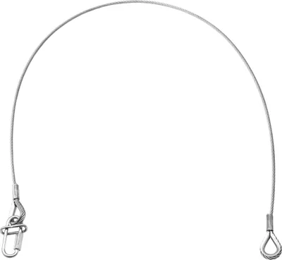 Produktbild von EUROLITE Sicherungsseil UNV-35FB 6x1000mm bis 35kg sil (58010376)