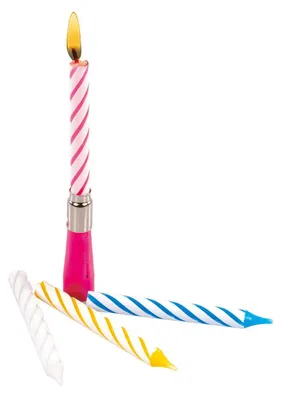 Spiralkerze mit Musik, 12 cm, sortierte Farben, Geburtstagsdeko