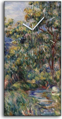 Produktbild von Dekor Leinwand Uhr Wandbilder 30x60 Malerei Abstrakte Wald Bäume Kunst - weiße Hände