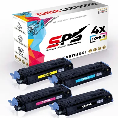 Produktbild von 4x Kompatibel HP 124A Q6000A Q6001A Q6002A Q6003A Toner Schwarz, Cyan, Magenta, Gelb für HP Color Laserjet 1600L