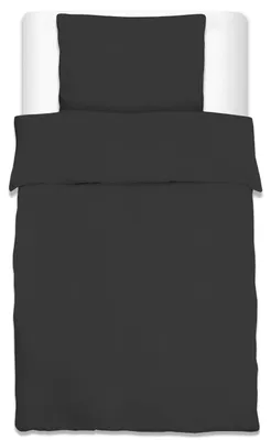 Immagine prodotto di Beautissu Set di biancheria da letto Renforcé Julie, 135x200 cm, 2 pezzi, nero