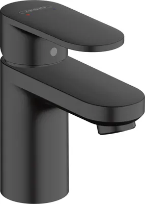 Produktbild von hansgrohe Vernis Blend - Waschtischarmatur ohne Ablauf, Wasserhahn Bad mit Auslauf Höhe 70 mm, Mischbatterie Waschbecken wassersparend (EcoSmart), Mattschwarz