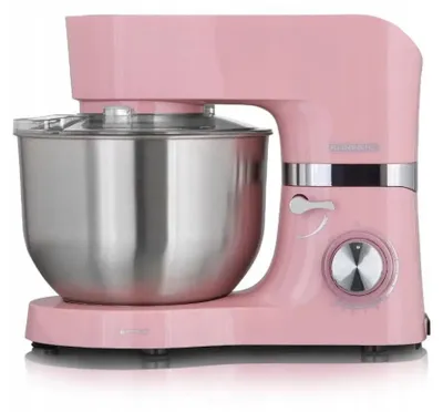 Obrázok produktu pre Heinrichs HKM 6278, Stojaci mixér, Ruže, Hnetenie, Miešanie, Whisking, 6,2 L, Pastell Rosa, Otočné