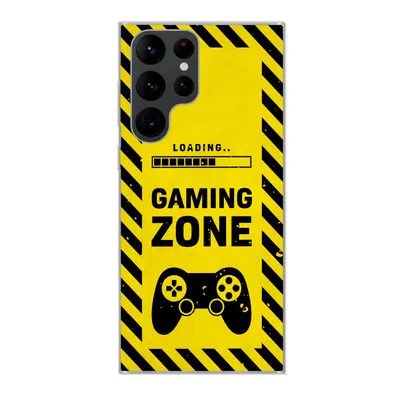 Produktbild von MuchoWow® Handyhülle Schutzhülle Hülle für Samsung Galaxy S22 Ultra Spiele - Zitate - Controller - Spielzone - Spiel Silikon Softcase Handy Hülle - Abbildung
