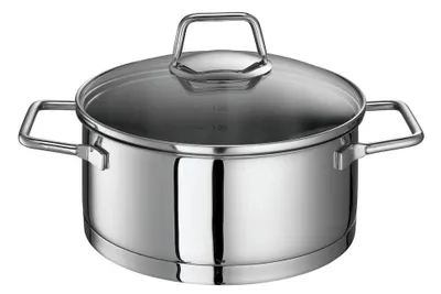 Produktbild von Schulte-Ufer Bratentopf Wega, Schmortopf, Gartopf, Edelstahl 18/10, 16 cm, 1.4 L, 64006-16