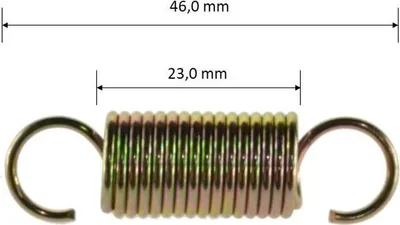 Produktbild von Auspufffeder, 46mm, gold eloxiert