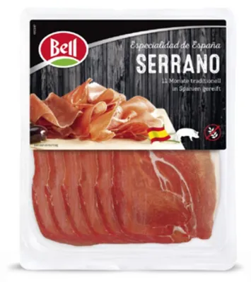 Obrázok produktu pre Plátky šunky Serrano 80 g