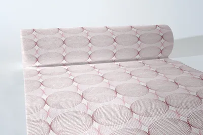 Produktbild von Airlaid Tischläufer Ludo in Altrosa-Bordeaux, 40 cm x 24 m, 1 Stück - Mank