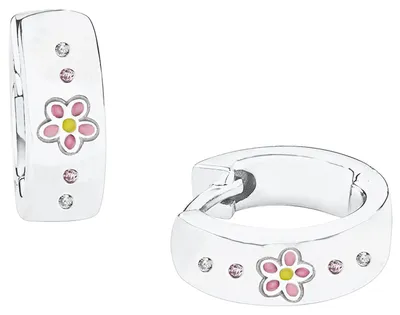 Produktbild von Prinzessin Lillifee 2027909 Mädchen Creolen Blume Silber bunt
