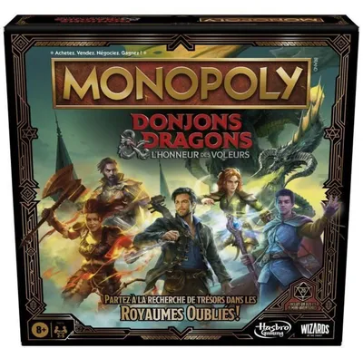 Produktbild von Monopoly Dungeons und Dragons Honour Among Thieves Game inspiriert von The Film D Board Game für 2-5 Spieler