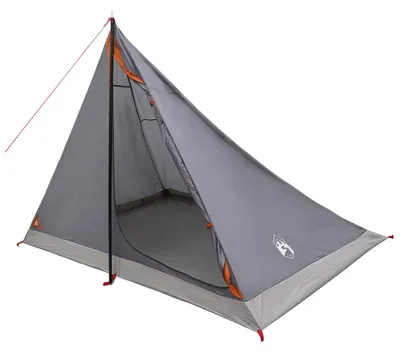 Immagine prodotto di Tenda da trekking vidaXL grigia e arancione per 4 persone