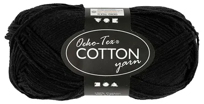 Produktbild von Creativ Company 431310, Handwerk, Schwarz, Baumwolle, 170 m, 50 g
