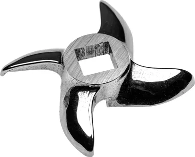 Produktbild von vhbw Sichelmesser Gr. 22 für Fleischwolf - Messer, 13,3 x 13,3 mm Vierkant, Edelstahl