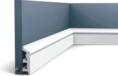 Produktbild von Orac Decor SX122 AXXENT Sockelleiste Fußleiste Boden-Profil-Kabel-Leiste | 2 m