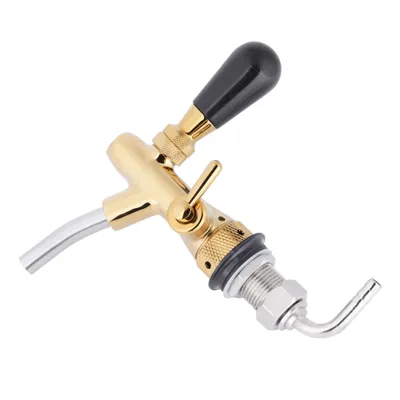 Obrázek produktu pro Nerezový nastavitelný pivní kohout G5/8 Draft Shank Home Bar (Gold)