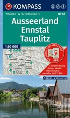 Obrázok produktu pre KOMPASS Turistická mapa 68 Ausseerland, Ennstal, Tauplitz 1:50 000