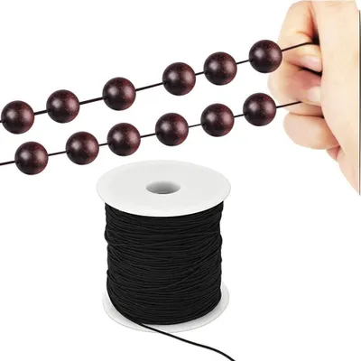 Obrázok produktu pre Elastická šnúra z polypropylénu, šírka 1 mm, dĺžka 100 metrov, určená na šitie