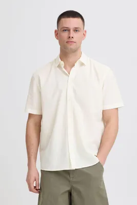 Produktbild von Blend BHAvan Herren Kurzarmhemd Hemd Herrenhemd Baumwollmischung Relaxed Fit
