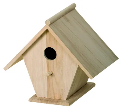 Productafbeelding van Nistkasten van hout, beige, 22 x 17 x 22 cm