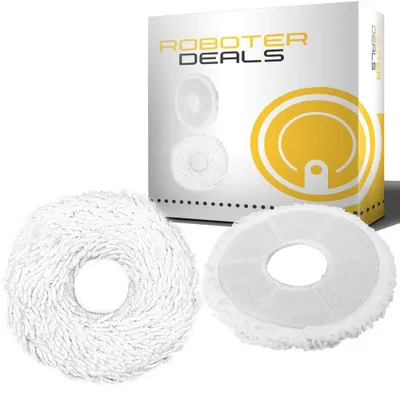 Image de Tapis de nettoyage et rechange (2 pièces) pour robot aspirateur et laveur Yeedi Mop Station