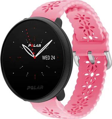 Produktbild von Strap-it Polar Ignite 3 Silikonarmband mit Muster (Hellrosa)