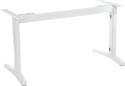 Obrázok produktu pre Kovový rám na písací stôl (STL), nastaviteľná dĺžka, nastaviteľné nohy, výška 72,5 cm, biela
