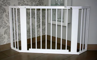 Produktbild von Schutzgitter Absperrgitter Türgitter Treppenschutzgitter V 141cm weiss