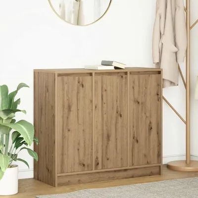 Zdjęcie produktu dla vidaXL Kredens dębowy Artisan 85x34x76 cm materiał drewnopochodny