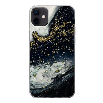 Produktbild von MuchoWow® Handyhülle Schutzhülle Hülle für iPhone 12 mini Marmor - Naturstein - Gold Silikon Softcase Handy Hülle - Bild