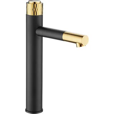 Zdjęcie produktu dla Mexen Diamond bateria umywalkowa wysoka, czarna/złota - 71510-75