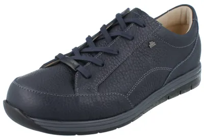 Produktbild von FINN COMFORT FinnPlus Osorno Herren Halbschuhe dunkelblau genarbtes Glattleder - Größe: 40
