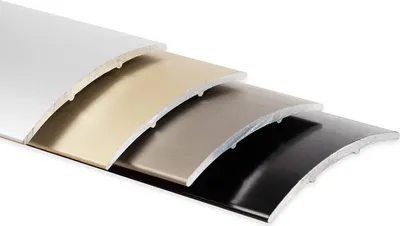 Produktbild von Übergangsprofil Übergang zwischen Bodenbelägen Selbstklebend Edelstahl-Matt Breite: 30 mm
