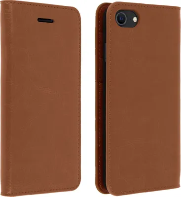Produktbild von Avizar, Klappetui mit Standfunktion für Apple iPhone 7 / 8 / SE 2020, Braun