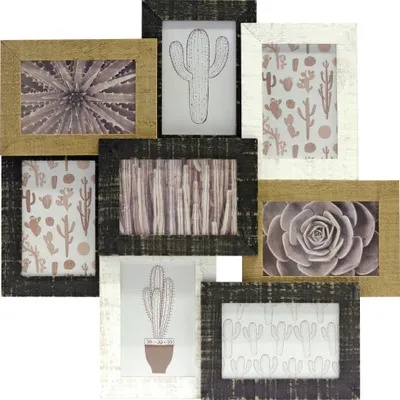 Produktbild von Bilderrahmen Collage multicolor 48 x 48 cm - 8 Fotos