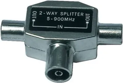 Produktbild von Valueline T-SPLT MFF, Kabelsplitter, Silber, Metall, 1 Stück(e), Coax, 36 mm