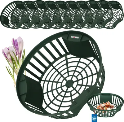 Produktbild von KOTARBAU® 10er Set Pflanzkörbe für Blumenzwiebeln ⌀215mm Zwiebel-Pflanzkorb Anzuchtschale