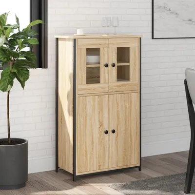 Produktbild von Highboard Sonoma-Eiche 62x32x106,5 cm Holzwerkstoff