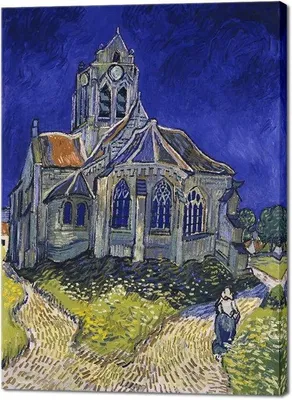 Produktbild von Abstrakte Landschaftsdarstellung von Vincent van Gogh für Wanddekoration in Haus und Büro - Hochwertige Giclée-Drucke auf Leinwand