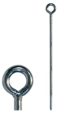 Produktbild von 25 Ringschrauben 12x300 mm für Gerüstverankerung, Holzgewinde, galvanisch verzinkt, geschweißt, mit Einbaumarkierungen