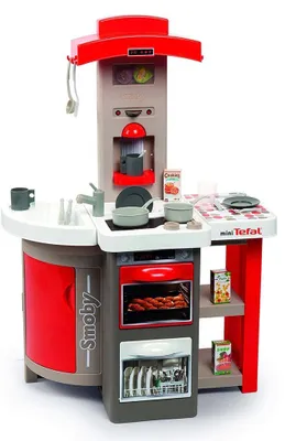 Obrázok produktu pre Smoby Minitefal OpenCook - Elektronická skladacia detská kuchynka Tefal so zvukom, červená