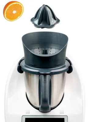 Produktbild von mixcover Saftpresse Orangenpresse Zitruspresse kompatibel mit Vorwerk Thermomix TM6 und TM5, einfach entsaften, Entsafter