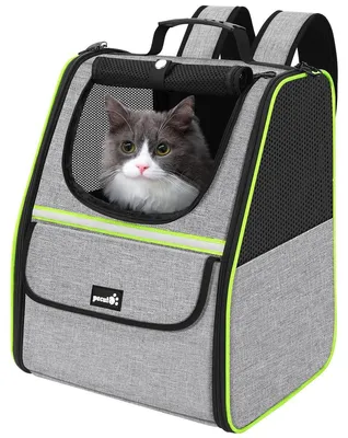 Immagine prodotto di Zaino per animali domestici Trasportino per cani e gatti - Fino a 6 kg - Rete traspirante - Pieghevole - Per gatti e cani di piccola taglia