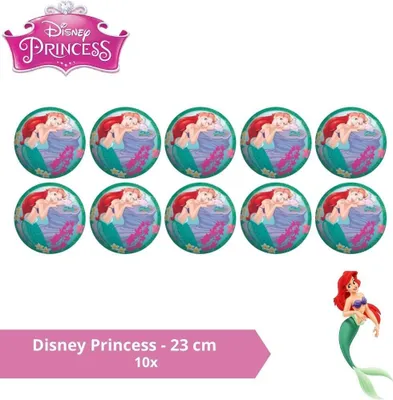 Immagine prodotto di Palla - confezione economica - Principessa Disney - 23 cm - 10 pezzi