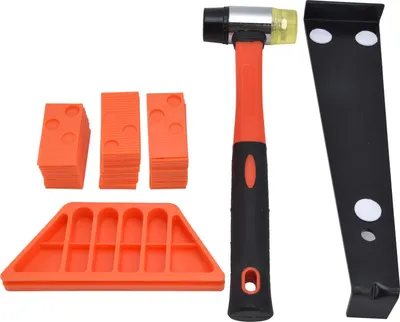 Produktbild von 33-teiliges Verlegewerkzeug-Set für Laminat- und Holzfußböden im Haushalt