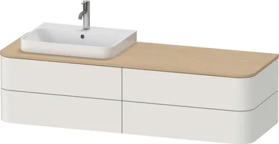 Produktbild von DURAVIT HP4973L39390010 WTU HappyD2+ wandh.,408x1600x550mm