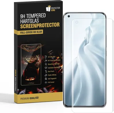 Produktbild von 1x 9H Hartglas für Xiaomi Mi 11 Ultra FULL CURVED Panzerfolie Displayschutz 3D Panzerglas Schutzglas Schutzfolie