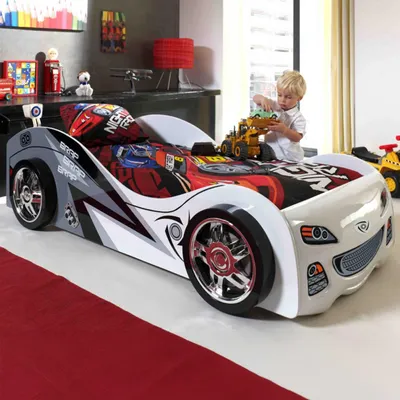 Produktbild von Autobett Brap Brap 90x200cm - Weiß