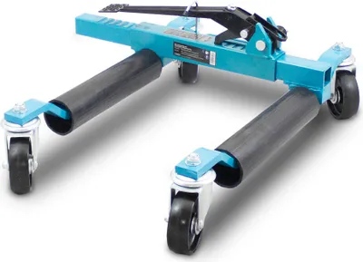 Produktbild von 1x Bituxx Rangierhilfe inkl. mechanischem Wagenheber bis 560kg Blau MS-19203