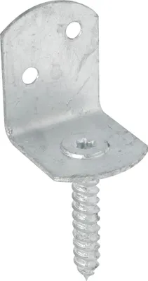 Image de Support de clôture tressé en L 38x30x32 mm galvanisé à chaud 1 pièce